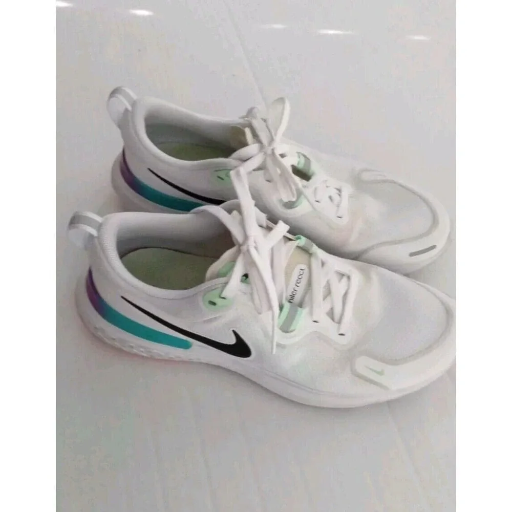 Nike React Miler White Teal Purple Running Shoes CW1778-103